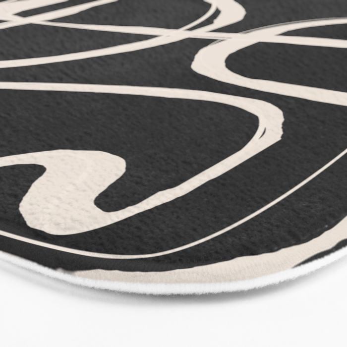 Modern Minimalist One Line Art 1 Bath Mat Gallery Image 3