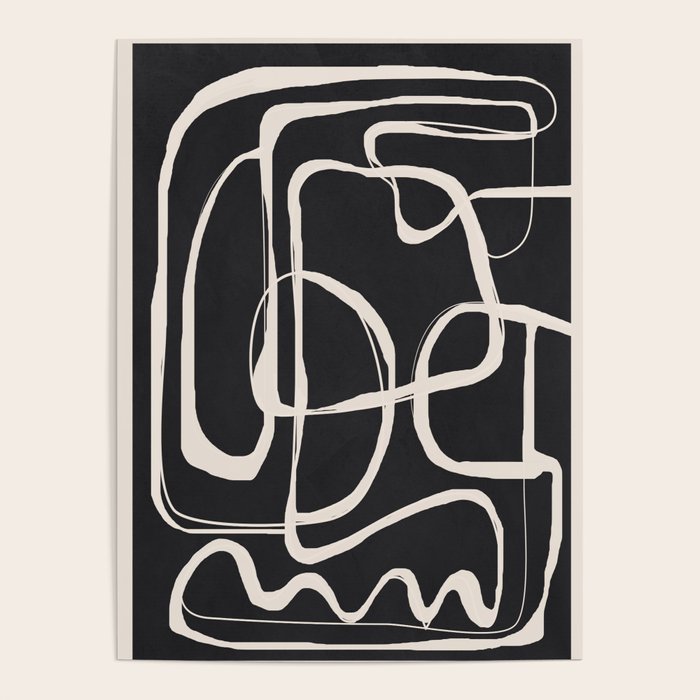 Modern Minimalist One Line Art 1 Poster Gallery Image 4