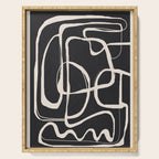 Modern Minimalist One Line Art 1 Serving Tray Gallery Image 1