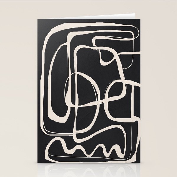 Modern Minimalist One Line Art 1 Stationery Card Gallery Image 2