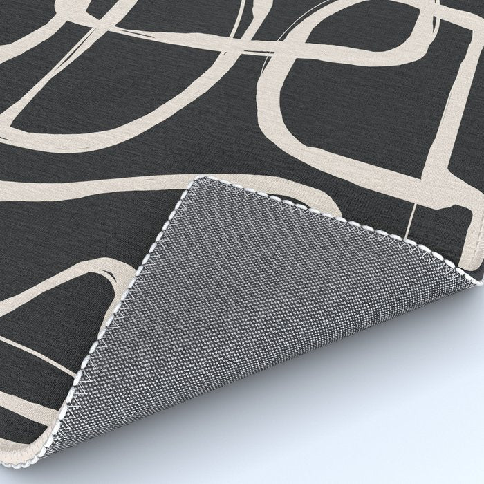 Modern Minimalist One Line Art 1 Rug Gallery Image 4