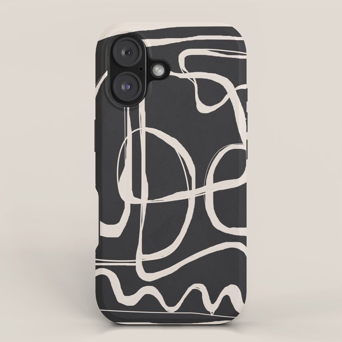 Modern Minimalist One Line Art 1 iPhone Case Gallery Image 1
