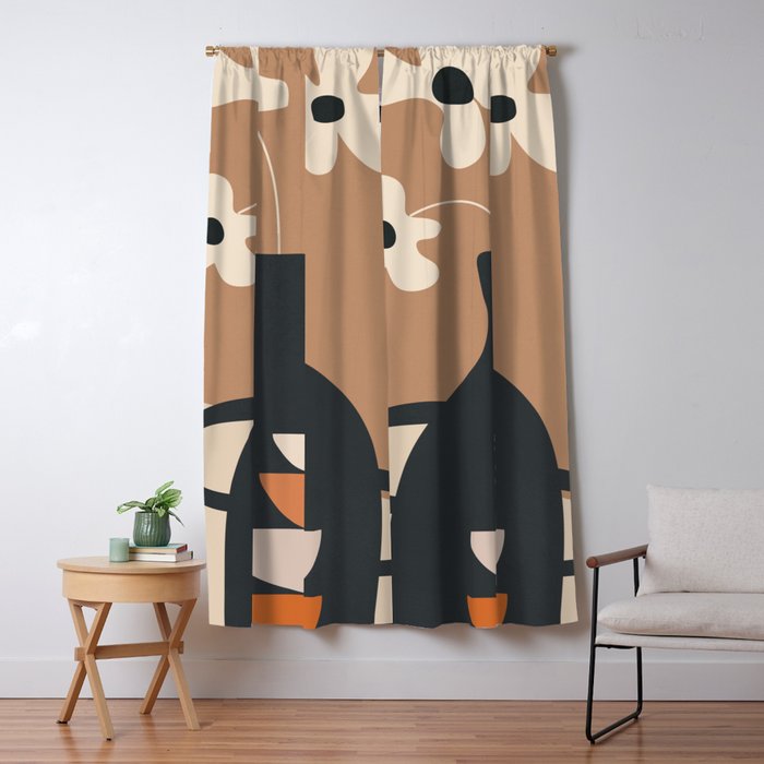 Serene Blooms 6 Window Curtain Gallery Image 5