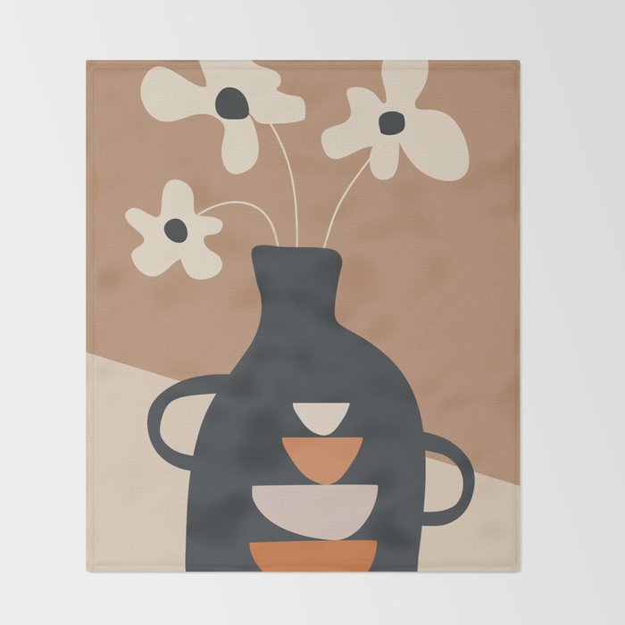 Serene Blooms 6 Throw Blanket Gallery Image 2