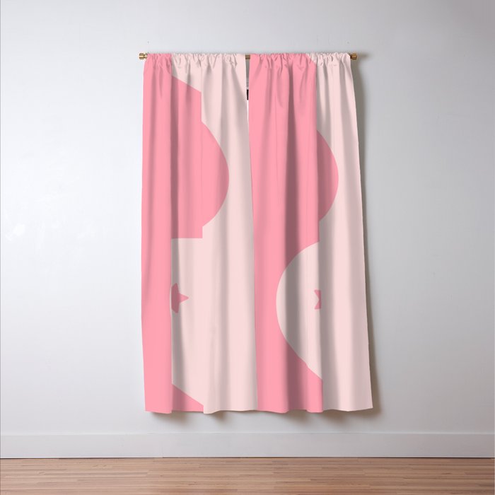Pinkie Yin Yang Stars Window Curtain Gallery Image 3