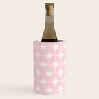 Midcentury Modern Atomic Starburst Pattern Baby Pink and Cream  Wine Chiller Gallery Image 3