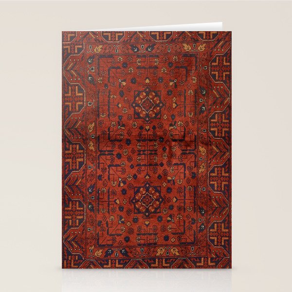 Traditional Vintage Moroccan Rug Design E13 Stationery Card Gallery Image 2