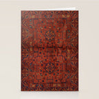 Traditional Vintage Moroccan Rug Design E13 Stationery Card Gallery Image 2