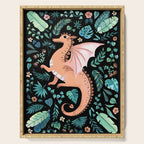 Tropical Dragon in Peach Serving Tray Gallery Image 1