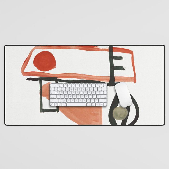 Abstract Face Desk Mat Gallery Image 1