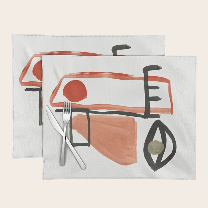 Abstract Face Placemat Gallery Image 1