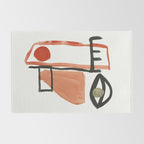 Abstract Face Rug Gallery Image 2