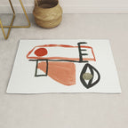 Abstract Face Rug Gallery Image 1