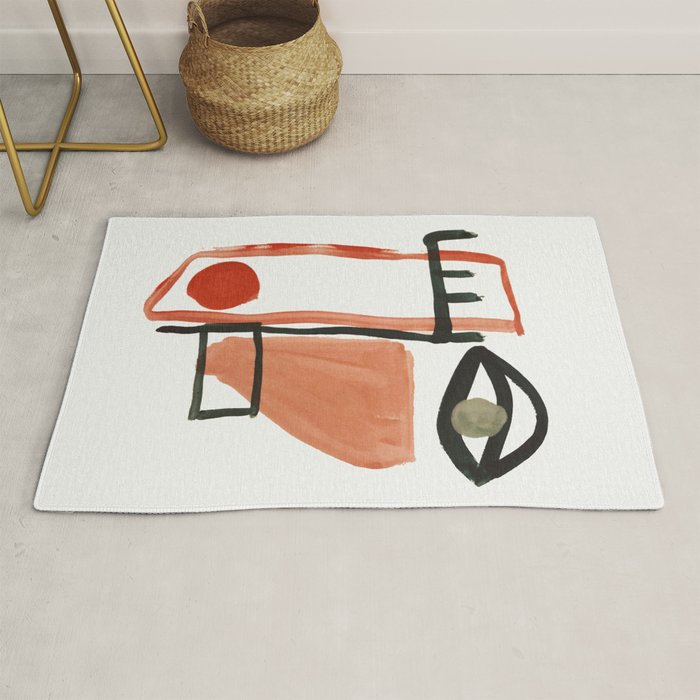 Abstract Face Rug Gallery Image 1
