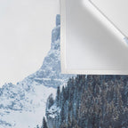 Snowy Mountain Landscape Wall Tapestry Gallery Image 3