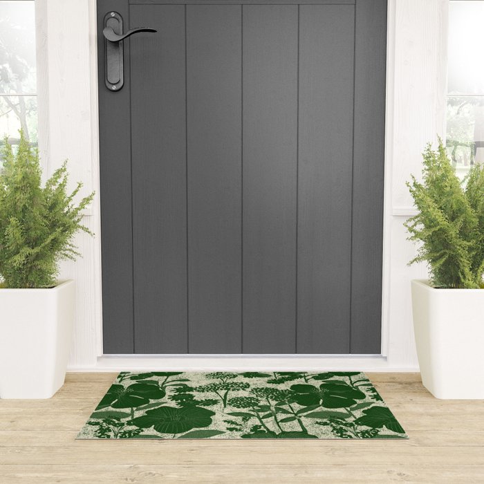 Vintage Grandma's Garden Welcome Mat Gallery Image 3