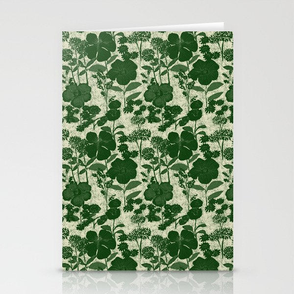 Vintage Grandma's Garden Stationery Card Gallery Image 1