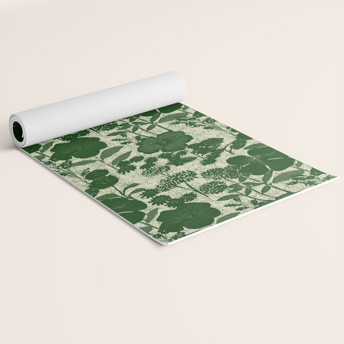 Vintage Grandma's Garden Yoga Mat Gallery Image 2