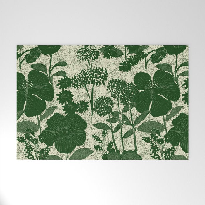 Vintage Grandma's Garden Welcome Mat Gallery Image 1