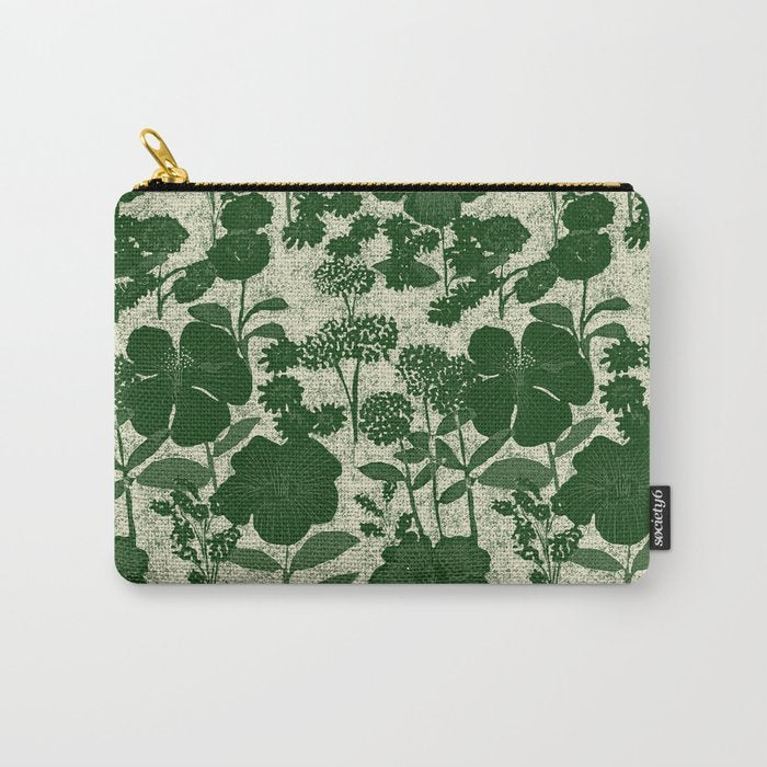 Vintage Grandma's Garden Carry All Pouch Gallery Image 1