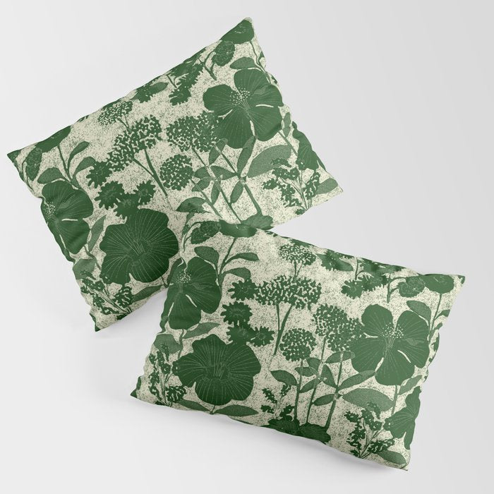 Vintage Grandma's Garden Pillow Sham Gallery Image 1