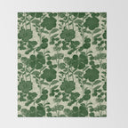 Vintage Grandma's Garden Throw Blanket Gallery Image 2
