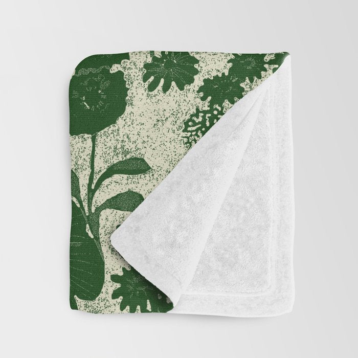 Vintage Grandma's Garden Throw Blanket Gallery Image 3