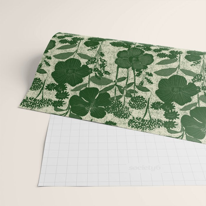 Vintage Grandma's Garden Wrapping Paper Gallery Image 2