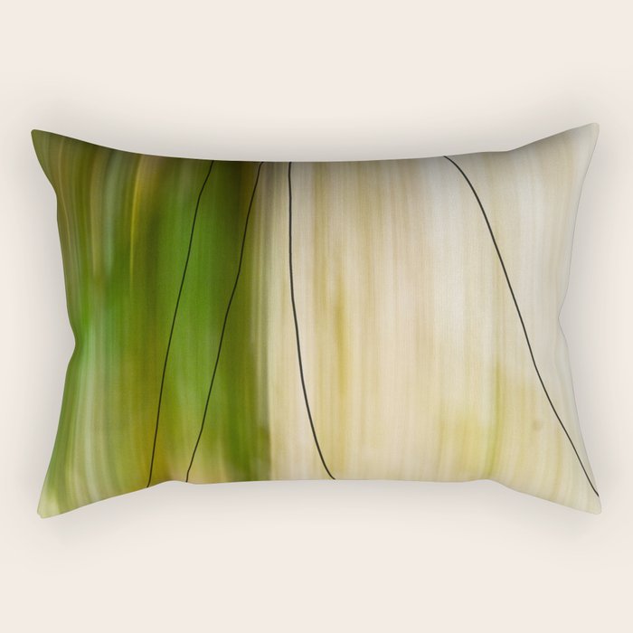 Forest, Water, Lines - abstract nature photograph long explosure Rectangular Pillow Gallery Image 2