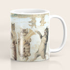 'Carol Singing Cats' Funny Vintage Christmas Louis Wain Coffee Mug Gallery Image 1