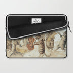 'Carol Singing Cats' Funny Vintage Christmas Louis Wain Laptop Sleeve Gallery Image 2