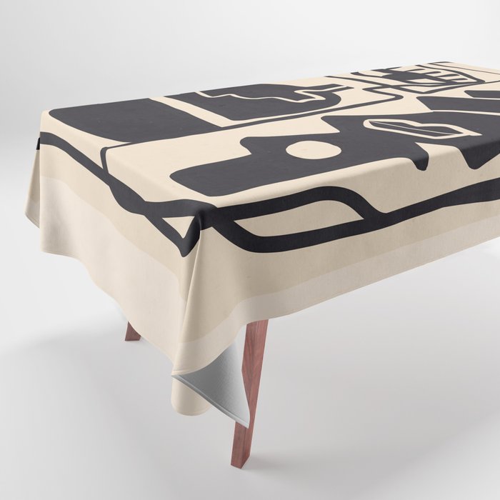 Modern Abstract Minimal Shapes 53 Tablecloth Gallery Image 1