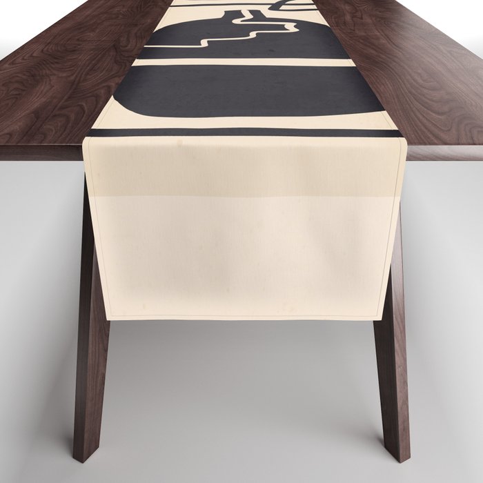 Modern Abstract Minimal Shapes 53 Table Runner Gallery Image 1