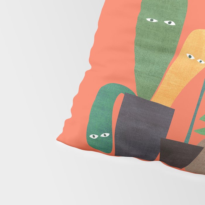 The plants are watching (paranoidos maximucho) Pillow Sham Gallery Image 4