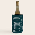 Abstract Stripes in Dark Teal Wine Chiller Gallery Image 3