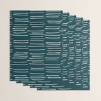 Abstract Stripes in Dark Teal Wrapping Paper Gallery Image 3