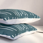 Abstract Stripes in Dark Teal Pillow Sham Gallery Image 3