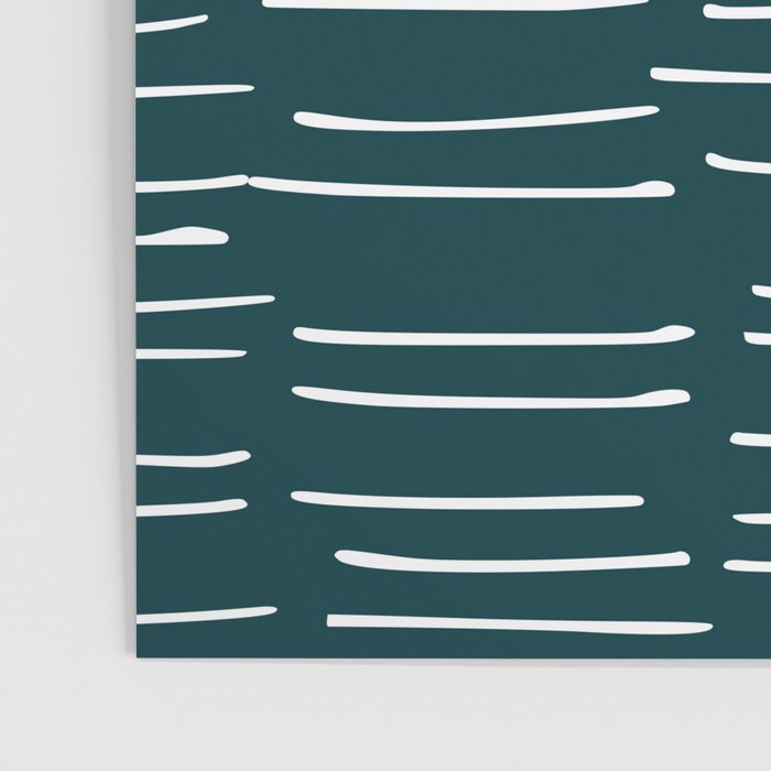 Abstract Stripes in Dark Teal Poster Gallery Image 3