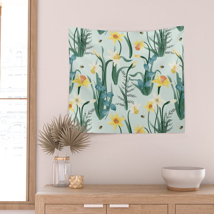 Daffodil Rumors Wall Tapestry Gallery Image 2