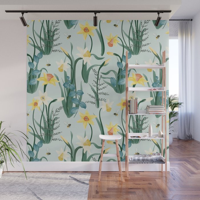 Daffodil Rumors Wall Mural Gallery Image 1