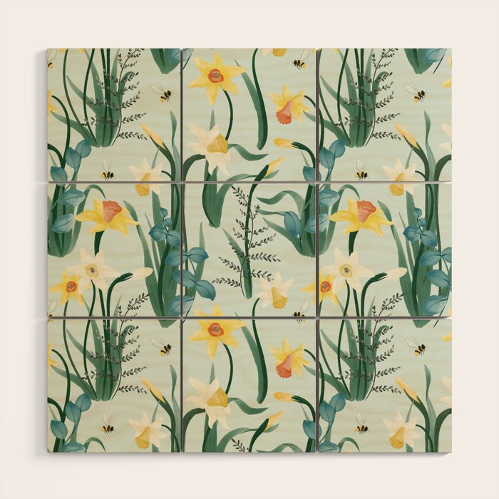 Daffodil Rumors Wood Wall Art Gallery Image 1