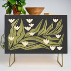 Reaching Tulips (Charcoal) Credenza Gallery Image 1