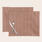 irregular striped dots - terracotta Placemat Gallery Image 1
