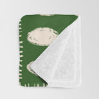 Green Boho Quilt Pattern Throw Blanket Gallery Image 3