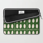 Green Boho Quilt Pattern Laptop Sleeve Gallery Image 2