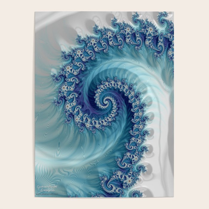 Sound of Seashell - Fractal Art Poster Gallery Image 1