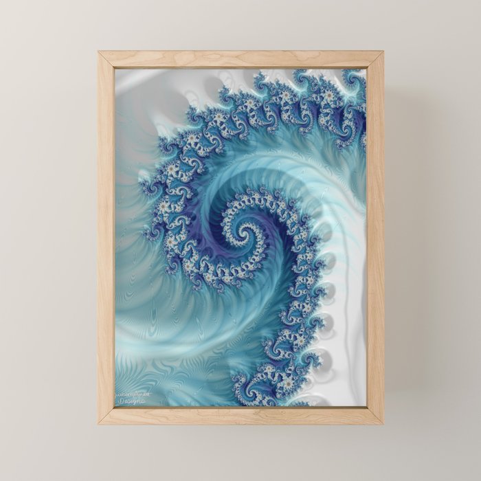 Sound of Seashell - Fractal Art Mini Art Print Gallery Image 1