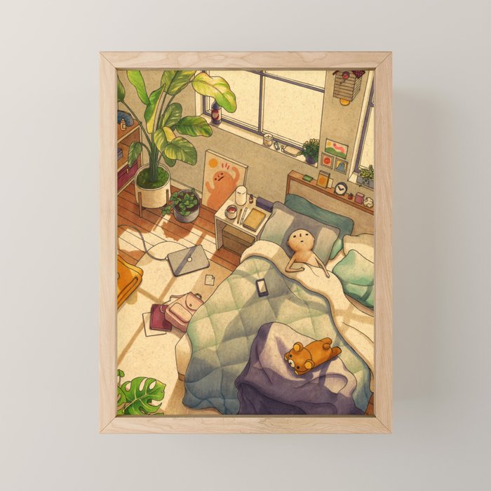 Afternoon Nap Mini Art Print Gallery Image 1