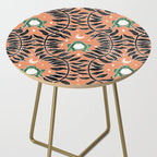 Froggie Ogee - papaya, green, and black Side Table Gallery Image 2