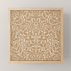 William Morris Acorn Pure Gilver Copper  Mini Art Print Gallery Image 1